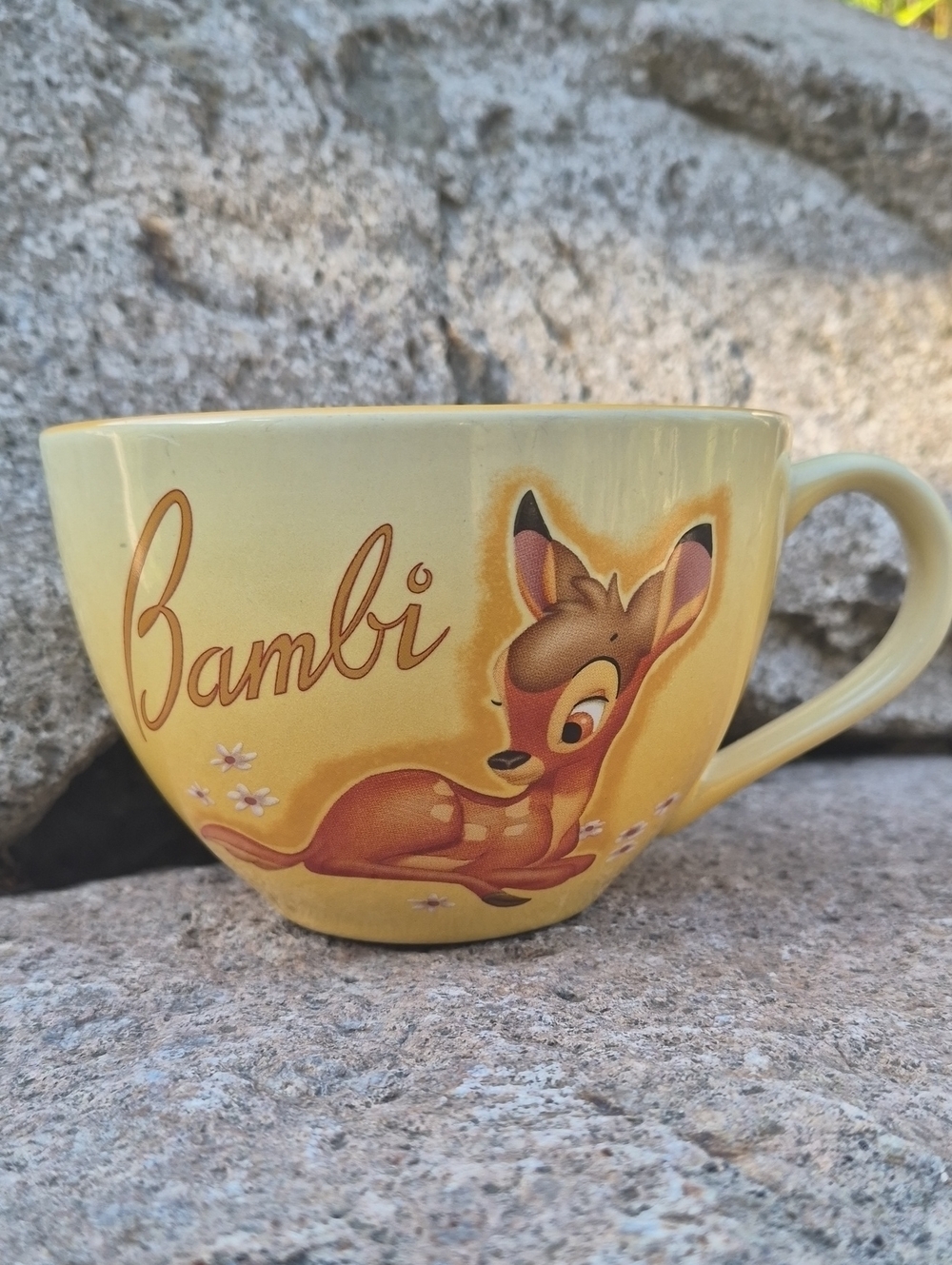 Disney Bambi Yellow Ceramic Character Mug
